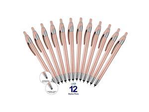 Pack Rose Gold Stylus with Ball Point Pen for iPad Mini iPad 23 New iPad iPhone 5 4S 4 3GS iPod Touch Motorola Xoom Xyboard Droid Samsung Galaxy Asus Pack Rose Gold