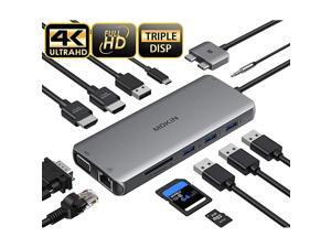 Pro Docking Station Dual Monitor Pro HDMI Adapter,12 in 1 USB C Adapters for Pro Air Mac HDMI Dock Dongle Dual USB C to Dual HDMI VGA Ethernet AUX 4USB SD/TF100W PD Pro Docking Station Dual Monitor Pro HDMI Adapter,12 in 1 USB C Adapters for Pro Air Mac HDMI Dock Dongle Dual USB C to Dual HDMI VGA Ethernet AUX 4USB SD/TF100W PD