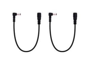 2 Pack 10 Inch 55mm x 25mm DC Power Extension Cable 90 Degree Right Angle Male to Female Plug Jack Extension Cord for Wireless IP Camera CCTV Security Camera Surveillance LED 2 Pack 10 Inch 55mm x 25mm DC Power Extension Cable 90 Degree Right Angle Male to Female Plug Jack Extension Cord for Wireless IP Camera CCTV Security Camera Surveillance LED