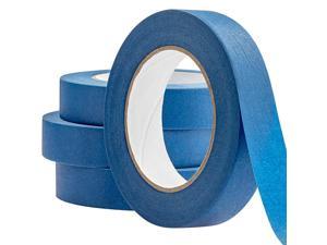 1 Inch, 60 Yard Blue Painters Tape 36 Pk. Easy-Tear, Pro-Grade Removable Masking Tape Great for Home, Office or Commercial Contractor. Clean, Drip-Free Painting with Wide Crepe Paper Rolls