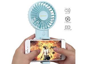 Fanwith Cell Phone HolderAjustable Angle Wind SmallMini USB Fan Portable Personal Desk Desktop Fan 3 Speed Rechargeable Battery Up to 7 Hours for OutdoorCampingHikingOfficeBlue Fanwith Cell Phone HolderAjustable Angle Wind SmallMini USB Fan Portable Personal Desk Desktop Fan 3 Speed Rechargeable Battery Up to 7 Hours for OutdoorCampingHikingOfficeBlue