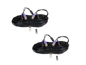 2 Pack 100ft HD Security Camera Video Power Cables Pre-Made All-in-One Extension Wire Cord with BNC RCA Connectors for 720P 960P 960H CCTV Surveillance Camera DVR System WT2 2 Pack 100ft HD Security Camera Video Power Cables Pre-Made All-in-One Extension Wire Cord with BNC RCA Connectors for 720P 960P 960H CCTV Surveillance Camera DVR System WT2