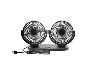 5V 2A 360° Rotating Dual USB Fan Portable Personal Office Desk Car USB Fan 5V 2A 360° Rotating Dual USB Fan Portable Personal Office Desk Car USB Fan