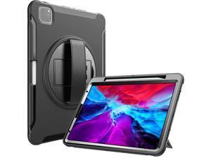 iPad Pro 129 Rugged Case 2020 2018 Support Apple Pencil 2 Charging Heavy Duty Shockproof Rotatable Kickstand Protective Cover for iPad Pro 129 4th Gen 2020 3rd Gen 2018 Black iPad Pro 129 Rugged Case 2020 2018 Support Apple Pencil 2 Charging Heavy Duty Shockproof Rotatable Kickstand Protective Cover for iPad Pro 129 4th Gen 2020 3rd Gen 2018 Black