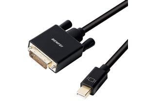 Mini DisplayPort to DVI Cable  Mini DisplayPort to DVI 10 Feet Cable Thunderbolt 2 Compatible with MacBook AirPro Surface ProDock Monitor Projector