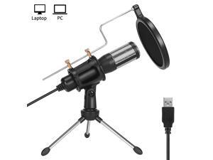 Studio Recording MicrophoneUSB Condenser Podcast MicrophonePlug and Play Desktop Gaming Streaming Microphone with Pop Filter for PcSkypeSingYouTube Studio Recording MicrophoneUSB Condenser Podcast MicrophonePlug and Play Desktop Gaming Streaming Microphone with Pop Filter for PcSkypeSingYouTube