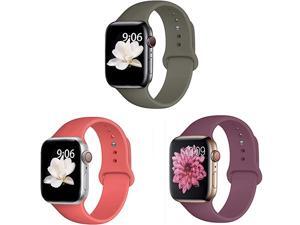 Pack 3 Compatible with Apple Watch Band 38mm 40mm 42mm 44mmfor iWatch Series 5 4 3 2 1 CoralWineOlive 38mm40mmML Pack 3 Compatible with Apple Watch Band 38mm 40mm 42mm 44mmfor iWatch Series 5 4 3 2 1 CoralWineOlive 38mm40mmML