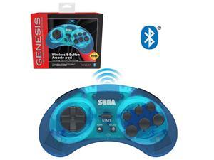 Official Sega Genesis Bluetooth Controller 8button Arcade Pad For Nintendo Switch Android Pc Mac Steam Black Newegg Com