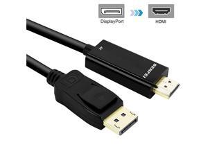 Displayport to HDMI Cable GoldPlated 4K DP to HDMI Cable Compatible for Lenovo Dell HP ASUS 3 Feet Displayport to HDMI Cable GoldPlated 4K DP to HDMI Cable Compatible for Lenovo Dell HP ASUS 3 Feet