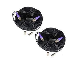 2 Pack 150ft PreMade AllinOne HD Security Camera Video Power Cables Extension Wire Cord with BNC RCA Connectors for 960H HDCVI HDTVI AHD CCTV Surveillance Camera DVR System WUB 2 Pack 150ft PreMade AllinOne HD Security Camera Video Power Cables Extension Wire Cord with BNC RCA Connectors for 960H HDCVI HDTVI AHD CCTV Surveillance Camera DVR System WUB