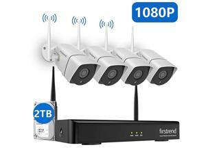 1080P Wireless Security Camera System 8CH Wireless NVR System with 4pcs 1080P Security IP Camera and 2TB Hard Drive PreInstalled 65ft Night Vision and Easy Remote Monitoring 1080P Wireless Security Camera System 8CH Wireless NVR System with 4pcs 1080P Security IP Camera and 2TB Hard Drive PreInstalled 65ft Night Vision and Easy Remote Monitoring