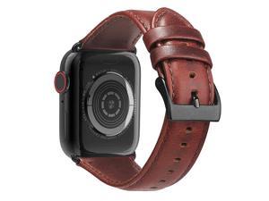 Leather Bands Compatible with Apple Watch Band 44mm 42mm 40mm 38mm Men Women Replacement Genuine Leather Strap for iWatch Series 5 4 3 2 1 Sport and Edition Leather Bands Compatible with Apple Watch Band 44mm 42mm 40mm 38mm Men Women Replacement Genuine Leather Strap for iWatch Series 5 4 3 2 1 Sport and Edition