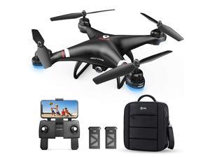 GPS Drone with 1080P HD Camera FPV Live Video for Adults and Kids Quadcopter HS110G with Carrying Bag 2 Batteries Altitude Hold Follow Me and Auto Return Easy to Use for Beginner