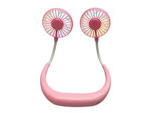 Hand Free USB Personal Fan Portable Handheld Mini Fan Headphone Design Neckband Fan Internal Rainbow and White Light 3 Speeds Rechargeable Perfect for Sports Traveling and Office pink Hand Free USB Personal Fan Portable Handheld Mini Fan Headphone Design Neckband Fan Internal Rainbow and White Light 3 Speeds Rechargeable Perfect for Sports Traveling and Office pink