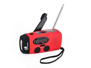Emergency Hand Crank Self Powered AMFM NOAA Solar Weather Radio with LED Flashlight 1000mAh Power Bank for iPhoneSmart Phone 088 red Emergency Hand Crank Self Powered AMFM NOAA Solar Weather Radio with LED Flashlight 1000mAh Power Bank for iPhoneSmart Phone 088 red