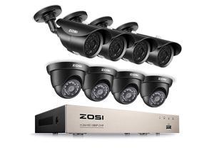 8CH Security Camera System Outdoor IndoorH265+ 5MP Lite Video DVR Recorder with 8 20MP 1920TVL 1080P HD Weatherproof CCTV Cameras80ft Night VisionMotion AlertRemote AccessNO Hard Drive