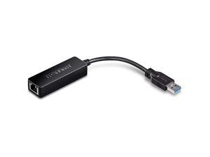 USB 3.0 to Gigabit Ethernet Adapter, Full Duplex 2Gbps Ethernet Speeds, Up to 1Gbps, USB to Gigabit Ethernet Adapter, USB-A, Windows & Mac Compatible, USB Powered, Black, TU3-ETG