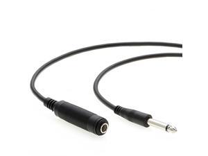 100Ft 14 Mono Male to Female Audio Extension Cable Guitar Cable Compatible with Amplifiers Instruments and Microphones