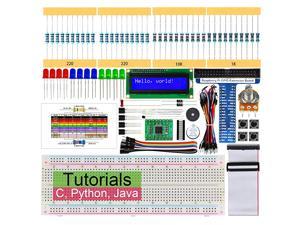 LCD 1602 Starter Kit for Raspberry Pi 4 B 3 B+ 400 209Page Detailed Tutorials Python C Java Code 151 Items 28 Projects Solderless Breadboard
