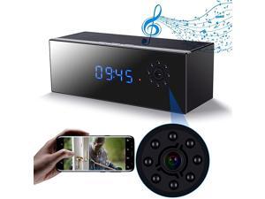 Hidden Camera Clock in Bluetooth Speaker with Night Vision, Wireless 1080P Nanny Cam, Motion Detection WiFi Smart Security Monitoring for Home/Office Hidden Camera Clock in Bluetooth Speaker with Night Vision, Wireless 1080P Nanny Cam, Motion Detection WiFi Smart Security Monitoring for Home/Office