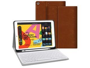 Keyboard Case for iPad 102 8th 7th Generation Smart Case with Wireless Keyboard iPad 102 8th 2020 7th 2019 Slim Tablet Detachable Bluetooth Keyboard Stand Cover with Pencil Holder Brown Keyboard Case for iPad 102 8th 7th Generation Smart Case with Wireless Keyboard iPad 102 8th 2020 7th 2019 Slim Tablet Detachable Bluetooth Keyboard Stand Cover with Pencil Holder Brown