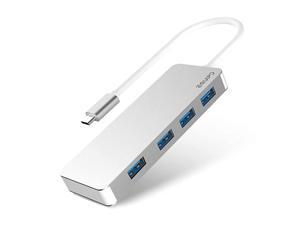 USB C Hub Aluminum USB C Adapter Hub with 4 USB 30 Ports for MacBook Pro 2018 2019 iMac Google Chromebook XPS Surface Pixelbook and More USB Type C Devices Sliver USB C Hub Aluminum USB C Adapter Hub with 4 USB 30 Ports for MacBook Pro 2018 2019 iMac Google Chromebook XPS Surface Pixelbook and More USB Type C Devices Sliver