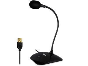 Computer Microphone with Mute ButtonPlugPlay CondenserDesktop PC Laptop Mac PS4 Mic LED Indicator 360 Gooseneck Design Recording Dictation YouTube Gaming StreamingOmnidirectional Computer Microphone with Mute ButtonPlugPlay CondenserDesktop PC Laptop Mac PS4 Mic LED Indicator 360 Gooseneck Design Recording Dictation YouTube Gaming StreamingOmnidirectional