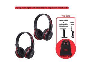2 Pack of Wireless Car Headphones 2 Channel IR Wireless Headphones for Kids in Car Wireless DVD Headphones with Storage Bag for Universal Rear Entertainment System Not for 2017+ Pacifica 2 Pack of Wireless Car Headphones 2 Channel IR Wireless Headphones for Kids in Car Wireless DVD Headphones with Storage Bag for Universal Rear Entertainment System Not for 2017+ Pacifica