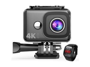 4K Action Camera, WiFi 14MP 45M Waterproof Sport Camera 170 Degree Wide View Angle 2.4G Remote Control 2 Rechargeable Underwater Cam Batteries and Kit of Accessories 4K Action Camera, WiFi 14MP 45M Waterproof Sport Camera 170 Degree Wide View Angle 2.4G Remote Control 2 Rechargeable Underwater Cam Batteries and Kit of Accessories
