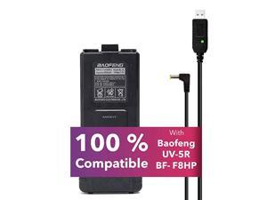 Baofeng Accessories Set Baofeng Battery BL5L 3800mah with Baofeng USB Charging Cable Compatible with Baofeng UV 5R MK2 MK3 MK4 MK5 BF8HP UV5RX3 RD5R UV5RTP UV5X3 by  Radio