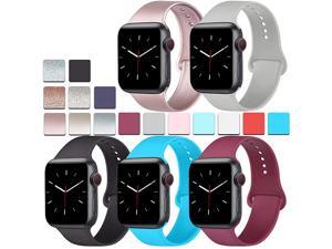 Pack Silicone Bands Compatible for Apple Watch Bands 38mm 40mm Sport Band Compatible for iWatch Series 6 4 3 SERose GoldBlackWine redTealGray 38mm40mmSM Pack Silicone Bands Compatible for Apple Watch Bands 38mm 40mm Sport Band Compatible for iWatch Series 6 4 3 SERose GoldBlackWine redTealGray 38mm40mmSM