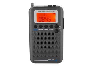 Band Radio Receiver FM AM CB SW VHF Full Band Handheld craft Digital Travel Radio with Extended Antenna Build in Battery Wide Frequency LCD Display with Alarm Earphones Black Band Radio Receiver FM AM CB SW VHF Full Band Handheld craft Digital Travel Radio with Extended Antenna Build in Battery Wide Frequency LCD Display with Alarm Earphones Black