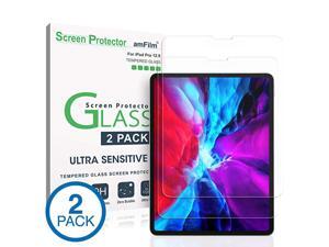 2 Pack) for iPad Pro 12.9 (2021, 2020, 2018) Glass Screen Protector for iPad Pro 12.9 inch, Tempered Glass, Ultra Sensitive, Face ID and Apple Pencil Compatible 2 Pack) for iPad Pro 12.9 (2021, 2020, 2018) Glass Screen Protector for iPad Pro 12.9 inch, Tempered Glass, Ultra Sensitive, Face ID and Apple Pencil Compatible
