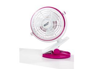 Zone Battery amp USB ClipDesk Fan Pink Zone Battery amp USB ClipDesk Fan Pink