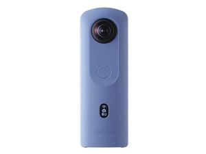 Theta SC2 BLUE 360°Camera 4K Video with Image Stabilization High Image Quality HighSpeed Data Transfer Beautiful Night View Shooting with Low Noise Thin and Lightweight For iPhone Android
