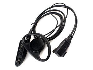 D Shape Multi Pin Earpiece Headset for Two Way Radio Walkie Talkie Motorola GP328 HT750 MTX900 MTX960 PRO7350