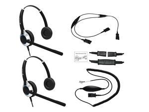 Deluxe Headset Training Solution Includes 2 x HD550 Double Ear headsets with a NC Microphone Training Cord and a Smart Lead That Works on 95 of Phones with RJ9 RJ11 Headset Port Deluxe Headset Training Solution Includes 2 x HD550 Double Ear headsets with a NC Microphone Training Cord and a Smart Lead That Works on 95 of Phones with RJ9 RJ11 Headset Port