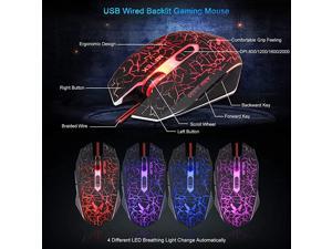 Gaming Keyboard and Mouse Combo with Headset Crack Backlit 3 Colors Keyboard Wired Gaming Mouse Lighted Gaming Headset with Microphone Set 50mm Speaker Driver + Mouse Pad for PC Games Gaming Keyboard and Mouse Combo with Headset Crack Backlit 3 Colors Keyboard Wired Gaming Mouse Lighted Gaming Headset with Microphone Set 50mm Speaker Driver + Mouse Pad for PC Games