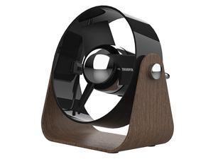 Image SBS2SI Medium Personal USB Fan with Soft Blades 3 Speeds Touch Control Quiet Operation 5V Wall Adapter 6 ft Cable Black Walnut Renewed Image SBS2SI Medium Personal USB Fan with Soft Blades 3 Speeds Touch Control Quiet Operation 5V Wall Adapter 6 ft Cable Black Walnut Renewed