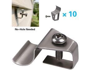 Pack Vinyl Siding Clips Hooks NoHole Needed Outdoor Siding Screws Hanger for Mount Home Security Camera