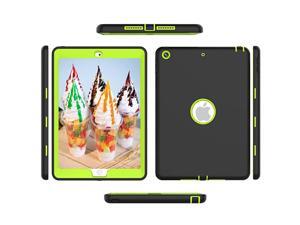1st Generation Ipad Case IPad 6th 5th Generation Case Caver HighImpact Shock Absorbent Silicone Hard Plastic Dual Layer Protective Case Black Green 1st Generation Ipad Case IPad 6th 5th Generation Case Caver HighImpact Shock Absorbent Silicone Hard Plastic Dual Layer Protective Case Black Green