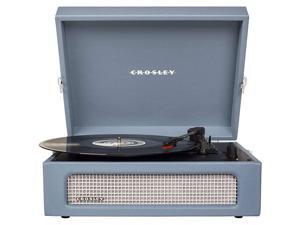 CR8017AWB Voyager Vintage Portable Turntable with Bluetooth Receiver and Builtin Speakers Washed Blue CR8017AWB Voyager Vintage Portable Turntable with Bluetooth Receiver and Builtin Speakers Washed Blue