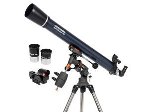 AstroMaster 90EQ Refractor Telescope - Refractor Telescope for Beginners - Fully-Coated Glass Optics - Adjustable-Height Tripod - BONUS Astronomy Software Package AstroMaster 90EQ Refractor Telescope - Refractor Telescope for Beginners - Fully-Coated Glass Optics - Adjustable-Height Tripod - BONUS Astronomy Software Package