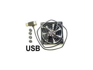 Single USB Fan for Playstation Xbox Receivers Roku 92mm Single USB Fan for Playstation Xbox Receivers Roku 92mm