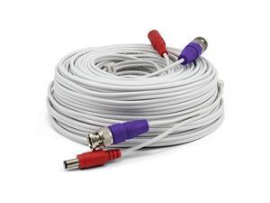 BNC Coaxial Cable for Security Camera CCTV System, Audio Video Extension Power Cables, UL Certified and Fire Resistant, 100ft (100 Ft / 30 M) (SWPRO-30ULCBL)