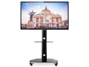 Mobile TV Stand Rolling TV Cart Portable TV Stand with Locking Wheels for 27 32 37 42 47 50 55 inch LCD LED Flat Screen or Curved TVTall Swivel TV Stand Mount Height Adjustable for Home Office Mobile TV Stand Rolling TV Cart Portable TV Stand with Locking Wheels for 27 32 37 42 47 50 55 inch LCD LED Flat Screen or Curved TVTall Swivel TV Stand Mount Height Adjustable for Home Office