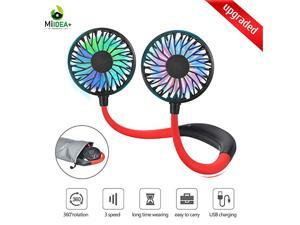 Neck Fan Upgraded Hand Free Personal Fans Rechargeable USB Fans Soft Material for Long Time Wearing Carrying Pouch included 3 Speeds 360 Degree Rotation for Home Office Outdoor Available in BlueWhit Neck Fan Upgraded Hand Free Personal Fans Rechargeable USB Fans Soft Material for Long Time Wearing Carrying Pouch included 3 Speeds 360 Degree Rotation for Home Office Outdoor Available in BlueWhit