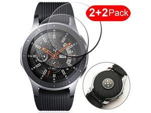 2 Front and 2 Back Compatible Samsung Galaxy Watch 46mm Front and Back Back Sticker Back Carbon Fiber Back Sticker + 9H Tempered Glass Protective Film for Galaxy Watch 46mm 2 Front and 2 Back Compatible Samsung Galaxy Watch 46mm Front and Back Back Sticker Back Carbon Fiber Back Sticker + 9H Tempered Glass Protective Film for Galaxy Watch 46mm
