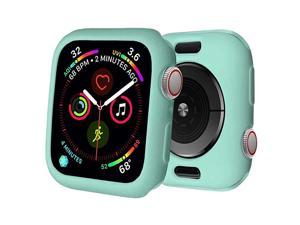 for Watch Case 38mm 42mm 40mm 44mm Premium Soft Flexible TPU Thin Lightweight Protective Bumper Cover Protector for Smartwatch Series 654 Series 32Mint Green42MM Series 32