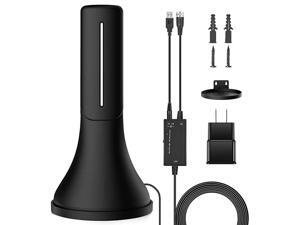 Upgraded Version Amplified HD Digital TV Antenna 130+Miles LongRange Reception Indoor HDTV Antenna with Amplifier Support 4K 1080P VHF UHF TV Channels Works for Fire tv Stick Upgraded Version Amplified HD Digital TV Antenna 130+Miles LongRange Reception Indoor HDTV Antenna with Amplifier Support 4K 1080P VHF UHF TV Channels Works for Fire tv Stick